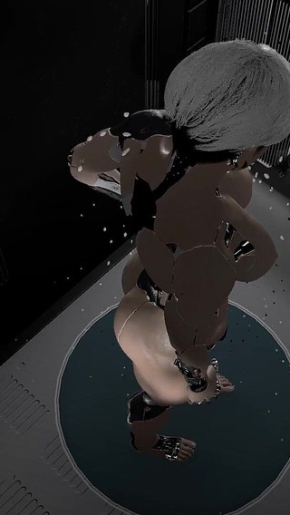 Watching a Cyberpunk Chick Take a Shower