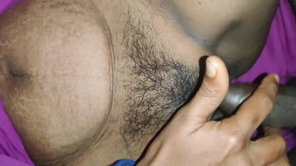 Cheating Housewife Rubbing Man Dick to Her Pussy and Doing Fingering so Sexy with Her Hands