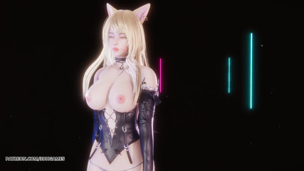 [mmd] Red Velvet - Monster Ahri Evelynn Sexy Striptease League of Legends Hentai Uncensored 4K 60fps