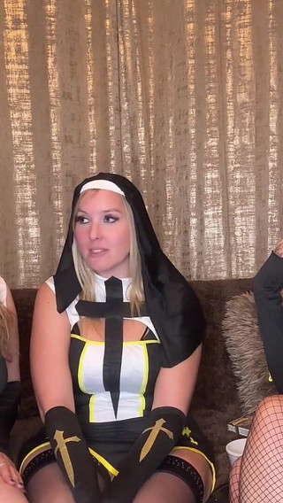 Smoking Lesbian Nuns Corrupt New Innocent Nun