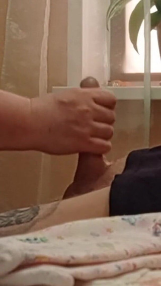 Dick Jerking and Blowjob From a Friend