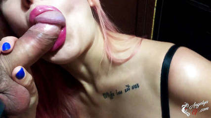 Minx suck big dick stranger and hard doggy sex - cum on tits after nudity