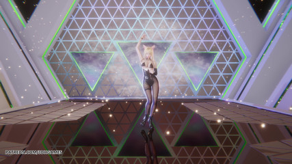 [mmd] Ive - Accendio Ahri Akali Seraphine Sexy Striptease League of Legends Hentai Uncensored