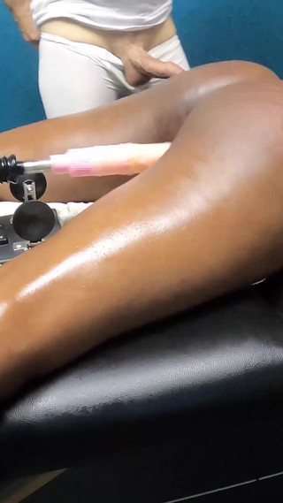 Ebony Sex Machine Massage