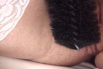 Curvy Blonde Slave Lets Her Master Play with Her Pussy