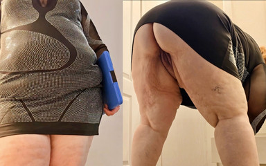 Big ass real estate agent doing home inspection For client