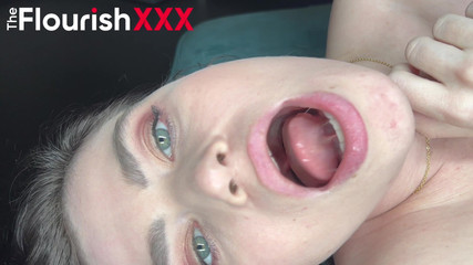 Pornstar Brunette 2 Solos: Tongue Play and Oil Play