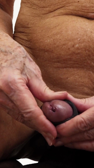 Blonde Granny Romana Cum in Mouth POV Interracial BBC Blowjob