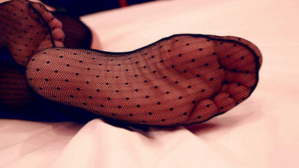 Mistress Soles in Nylon Socks Close Ups