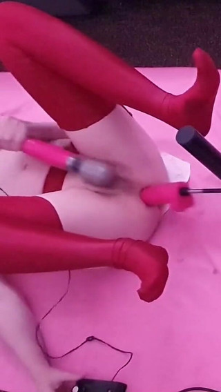 Fucking Machine Anal Dildo Fun with Essex Girl Lisa