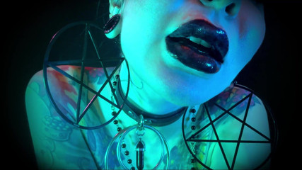 Hallows Eve Gothic Lips - Halloween, Black Lips, Goth, POV, Kisses, Makeup, Lip Gloss