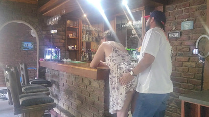 Finger Fucking the Barlady on My Holiday