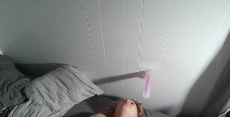 Double Dildo Pussy Stretching & Deep Throating with an Anal Finishing