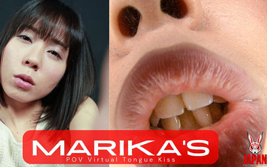 Virtual Tongue Kiss with Marika Naruse