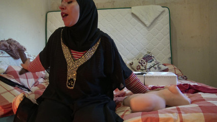 Muslim Woman Has Kinky Play with BBC Dildo and Tantaly Doll