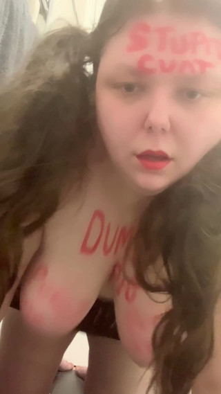 Shaking Udders Dumb Fat Pig Humiliation