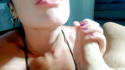 Close Mouth Blowjob, Deep Throat and Cum Swallow