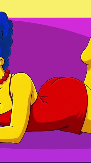 Wife Cheats on Her Husband with a Fitness Trainer. Cartoon. Simpsons Parody