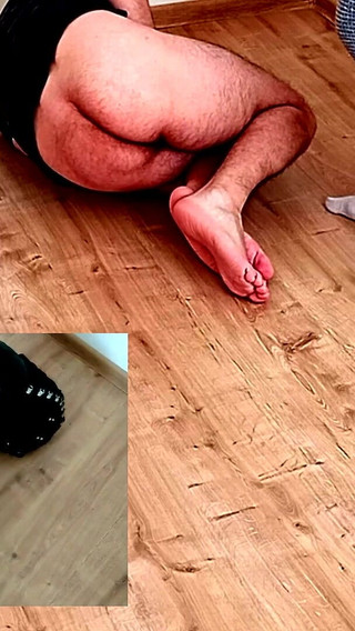 Hard Ballbusting - Sensory Deprivation Mask!