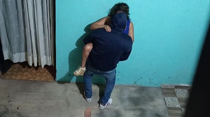 Surprising My Stepsister with the Neighbor While Cuckold Is Away