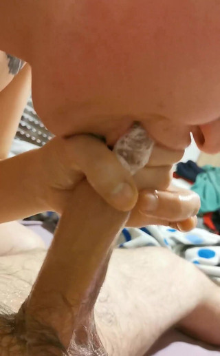 Sloppy Deepthroat and Blowjob to My Neighbor