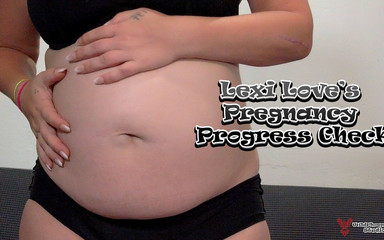 Lexi Love's Pregnancy Progress Check: Naked Weigh-in & Explicit Measurements