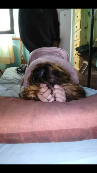 Recording with My Cell Phone with My Girlfriend in a Pink Dress