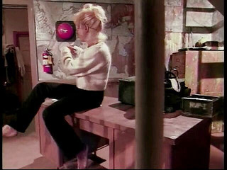 Hot young lesbians in costumes fuck each other with strapon