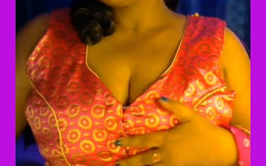 Sexy Bhabhi Stroking Her Boobs