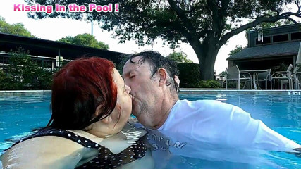 Nurse Vicki and Handsome Harry Are Having Fun Kissing in the Pool!