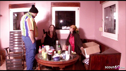 Fat craftsman gets fucked and cums by bbw mature