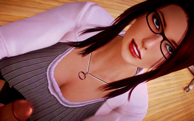 Waifu Academy Beautiful busty redhead MILF nurse can cure all diseases with her magical big tits Part 12