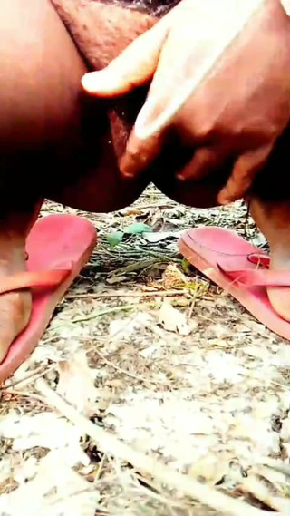 Fun in Jungle Strip and Masturbate