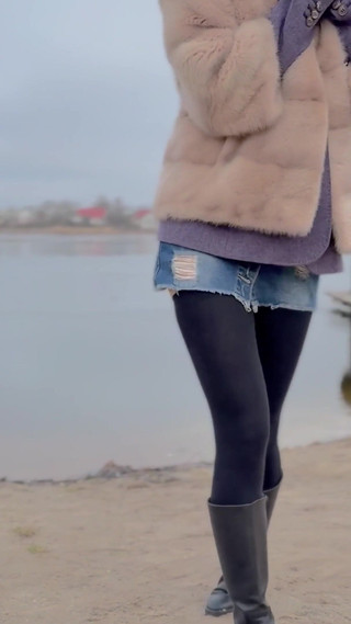 Winter, Beach, No Panties