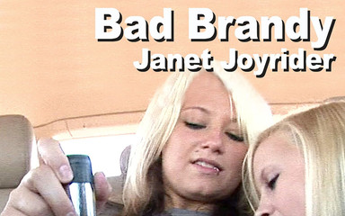 Bad Brandy with Janet Joyrider dildo masturbation