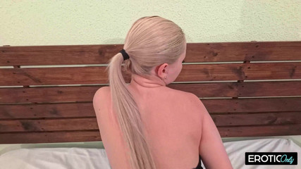 Naughty German Babe Can’t Stop Playing with Her Toy Until She Shakes with Pleasure