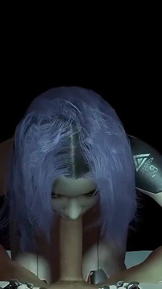 Robot Girl POV Handjob - Cyberpunk Porn Parody