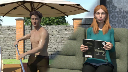 My Stepbrother's Wife #6 Jennifer Got Turned on Watching Me Clean Shirtless