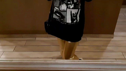 College girl doesn't go to college, she goes to masturbate in a cafe toilet