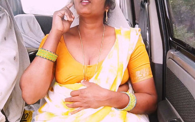 Indian Maid Car Sex with House Owner. Telugu Dirty Talks.