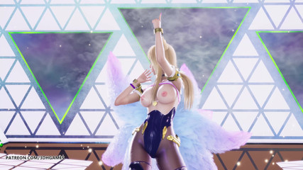 [mmd] 4minute - Volume up Ahri Sexy Striptease League of Legends Uncensored Hentai