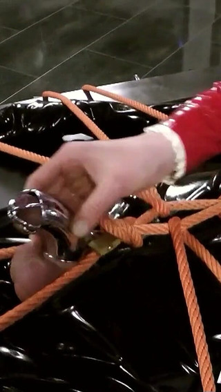 Tied up in Bondage He Is Used as a Human Toilet Part 2