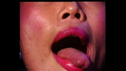 Cute asian milf rubs her pussy