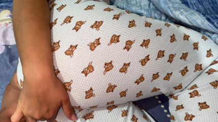 I Wake up My Stepsister Massaging Her Buttocks. She Lets Me Put My Dick in Her