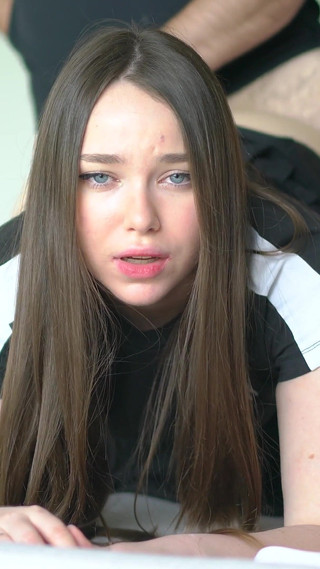 Stepbrother Helped to Stretch Step-sister's Ass