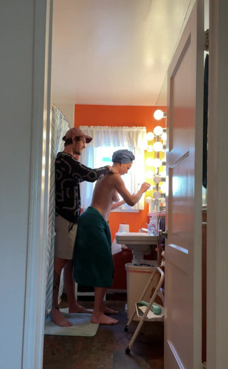 Hes Such a Patient Boy Waiting for Me to Finish Getting Ready.