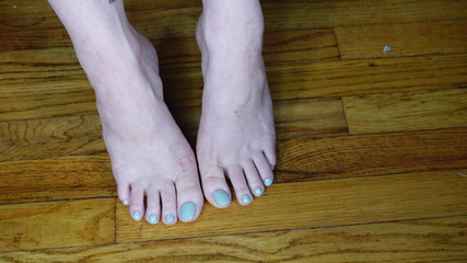 Worship My Pedicured Light Blue Toes and Feet