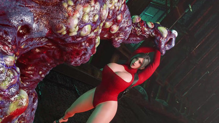 Busty Brunette 3D Babe Rae Fucked in the Ass by Big Cock Monster