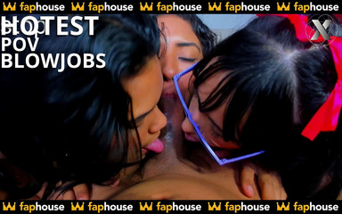 3 Beautiful Sluts Fight to Suck My Huge Cock in POV