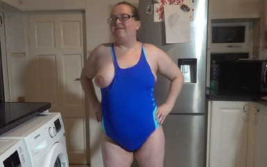 Sexy blue swimsuit